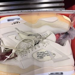 Off-White x Air Jordan 4 “Sail”
