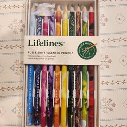 New Lifelines Rub & Sniff Scented Colored Pencils 