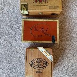 VINTAGE CIGAR BOX (LOT OF 3) - $20