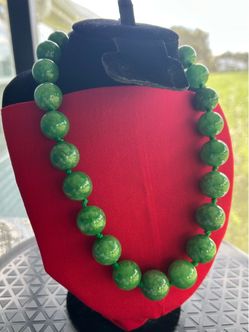 Burmese Jade Bead Necklace