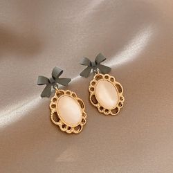 New Drop Dangle Bow Earrings, Valentines Gift For Her 