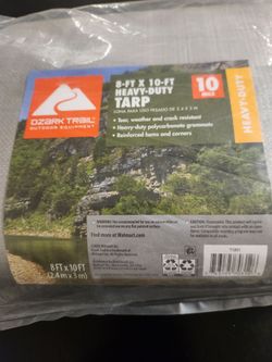 HEAVY DUTY TARP (8ft x 10ft /Gray