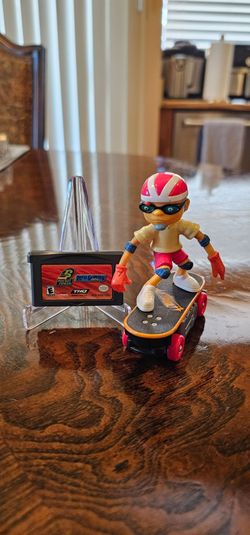 Nickelodeon Rocket Power Nintendo Gameboy Advance Game & Otto Skateboarding Figure Bundle / Collectible / Rare / Toy / Collector / HTF / Vintage