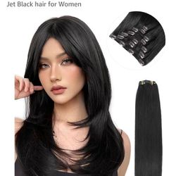 Clip In Human Hair Extensions New 110g 7pcs 16" 