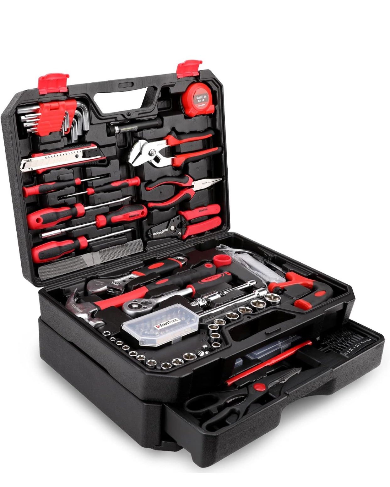 325 Piece Home Repair Tool Kit, General Home/Auto Repair Tool Set, Toolbox Storage Case with Drawer, General Household Tool Kit - Perfect for Homeowne