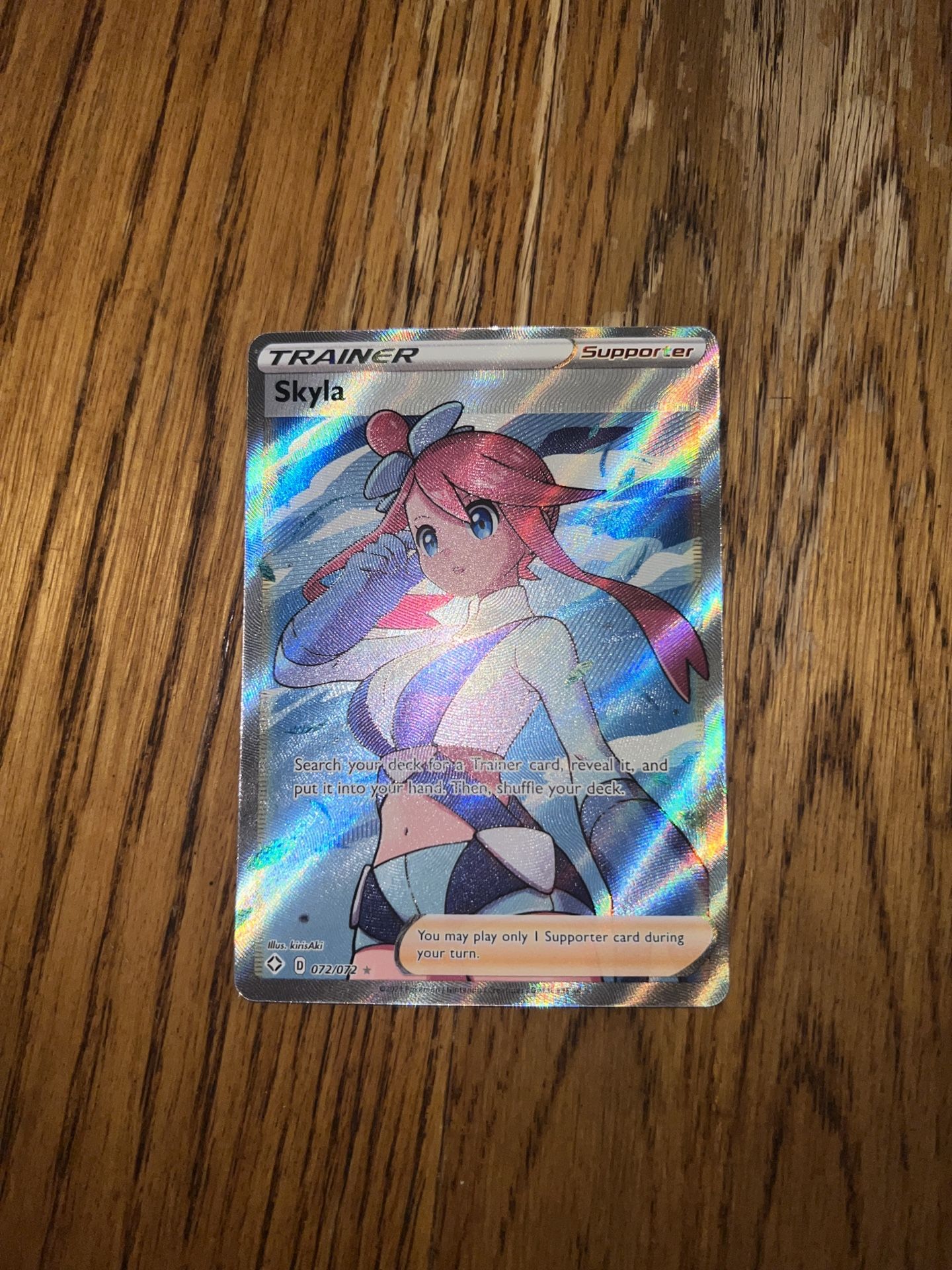 Skyla trainer pokémon card