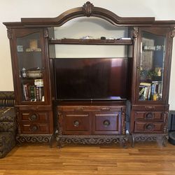 Fine China TV Stand And Cabinet