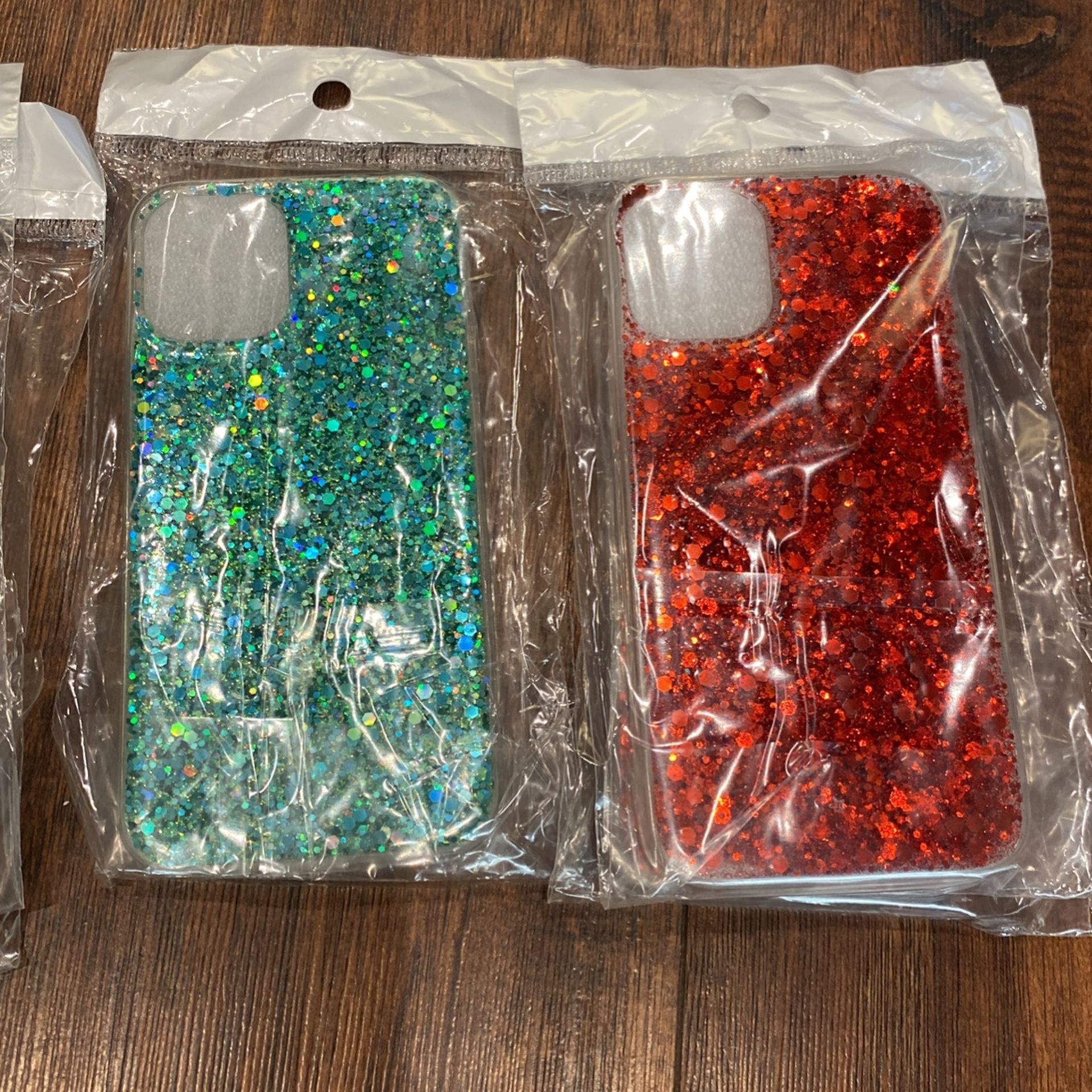 IPhone 12 Case Clear Glitter Slim Thin . Variety of colors.