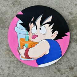 Dragon Ball Goku x Boba Drink Painting 