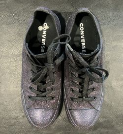 CONVERSE Purple Glitter Low Top Sneakers Men s 9 Women s 11 for Sale in Long Beach CA OfferUp