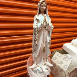 Porcelain Mother Mary Statue