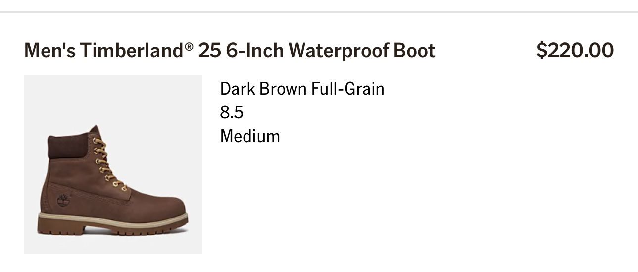 Men’s Timberland Boots 8.5