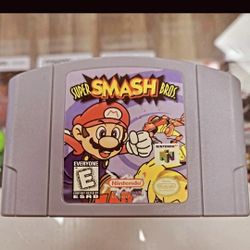 Super Smash Bros GAME FOR Nintendo 64
$60 CASH OR ZELLE 💸 Working Well Delivery IS AVAILABLE