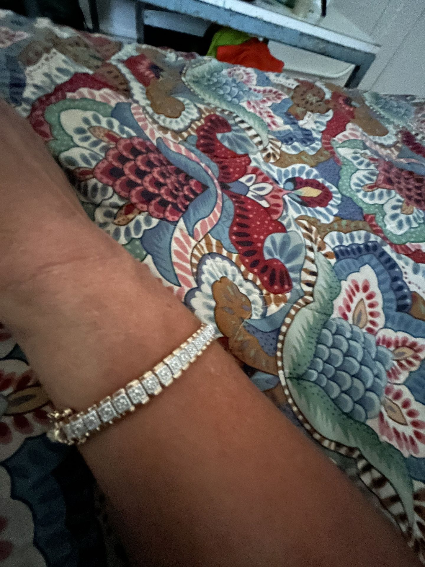 Gold & Silver 925 Tennis Bracelet