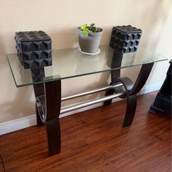 Glass Console Table