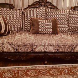 Brown Wooden Sofa 