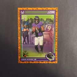 Lamar Jackson 2024 Score Orange Pumpkins #19