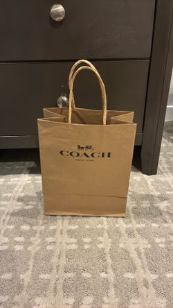 Brown Paper Coach Bag 