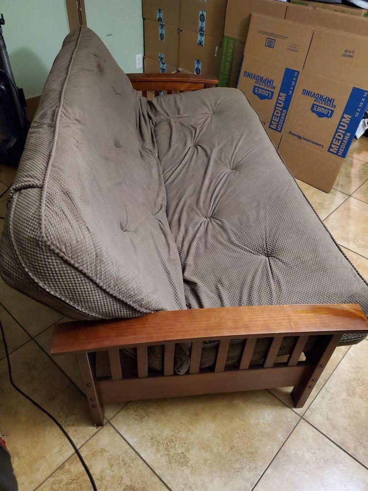 Beautiful Brown Futon bed barely used