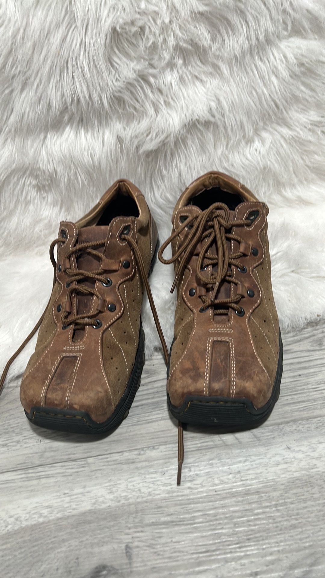 Vintage Dr Martens 8A98 Mens Size 10 IUK /11 USA Brown Leather Lace Up~Docs