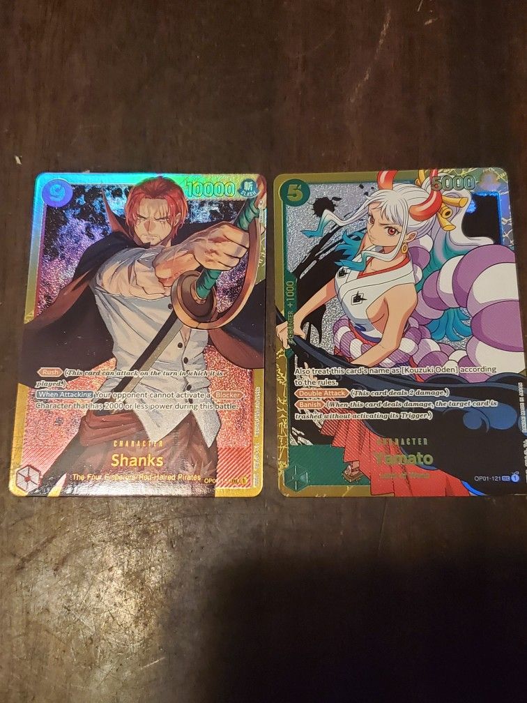 One Piece Romance Dawn Shanks And Yamato Secret Rare