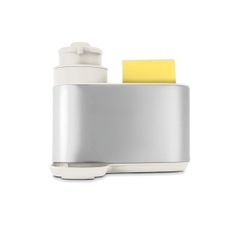 Sink Caddy Soap Dispenser with Sponges Holder Stainless Steel 