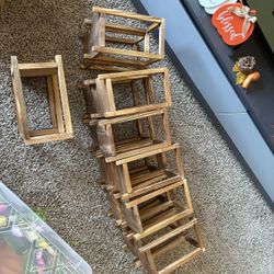 Wooden Centerpiece Lanterns