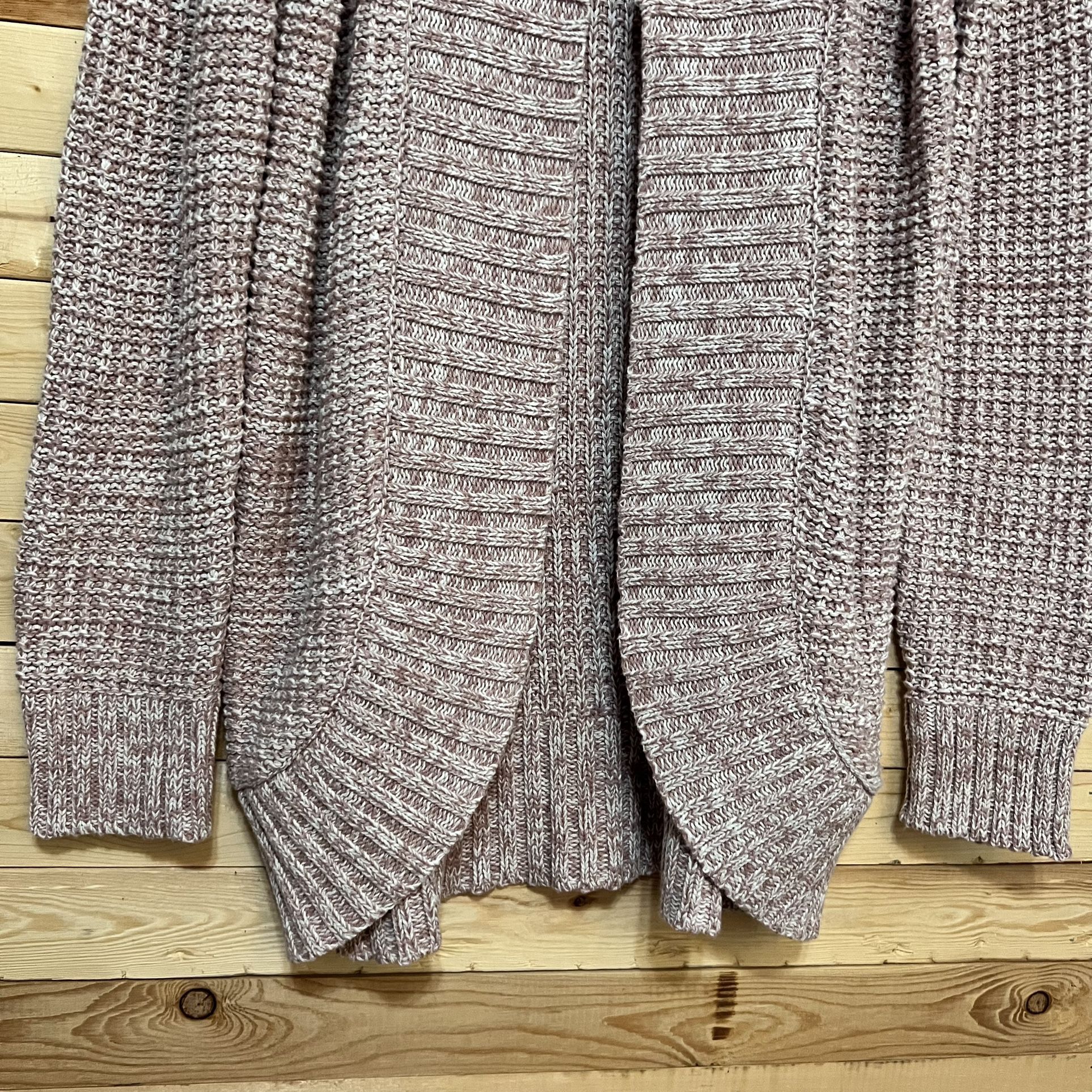 PINQUE Knit Blush Pink Open Front Sweater Cardigan size XS