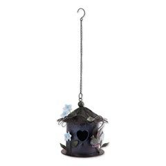 BLUE FLORAL BIRDHOUSE