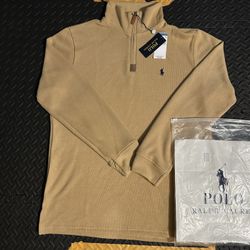 Polo Quarter Zip (Brown)