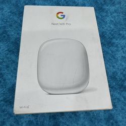 Google Nest WiFi Pro 6E GA03030-US Fast Speed and Whole Home Coverage Mesh Router -Color Snow