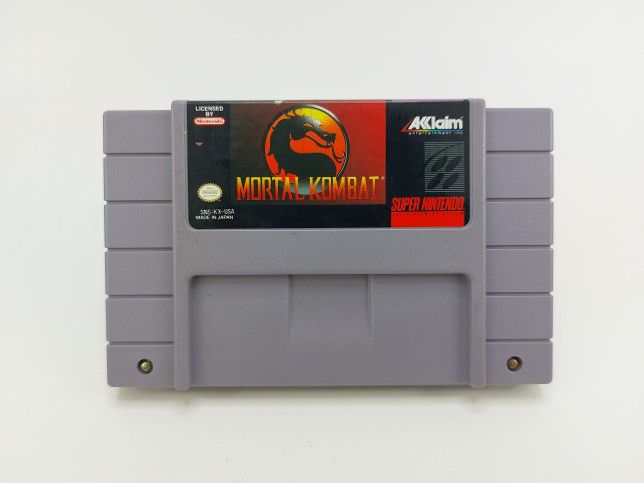 Mortal Kombat (Super Nintendo - SNES, 1993) - Authentic & Tested - Game Only