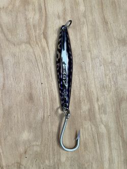 Tady 4/0 Heavy, Purple Mackerel/Chrome Glow-back, Bluefin Tuna Jig