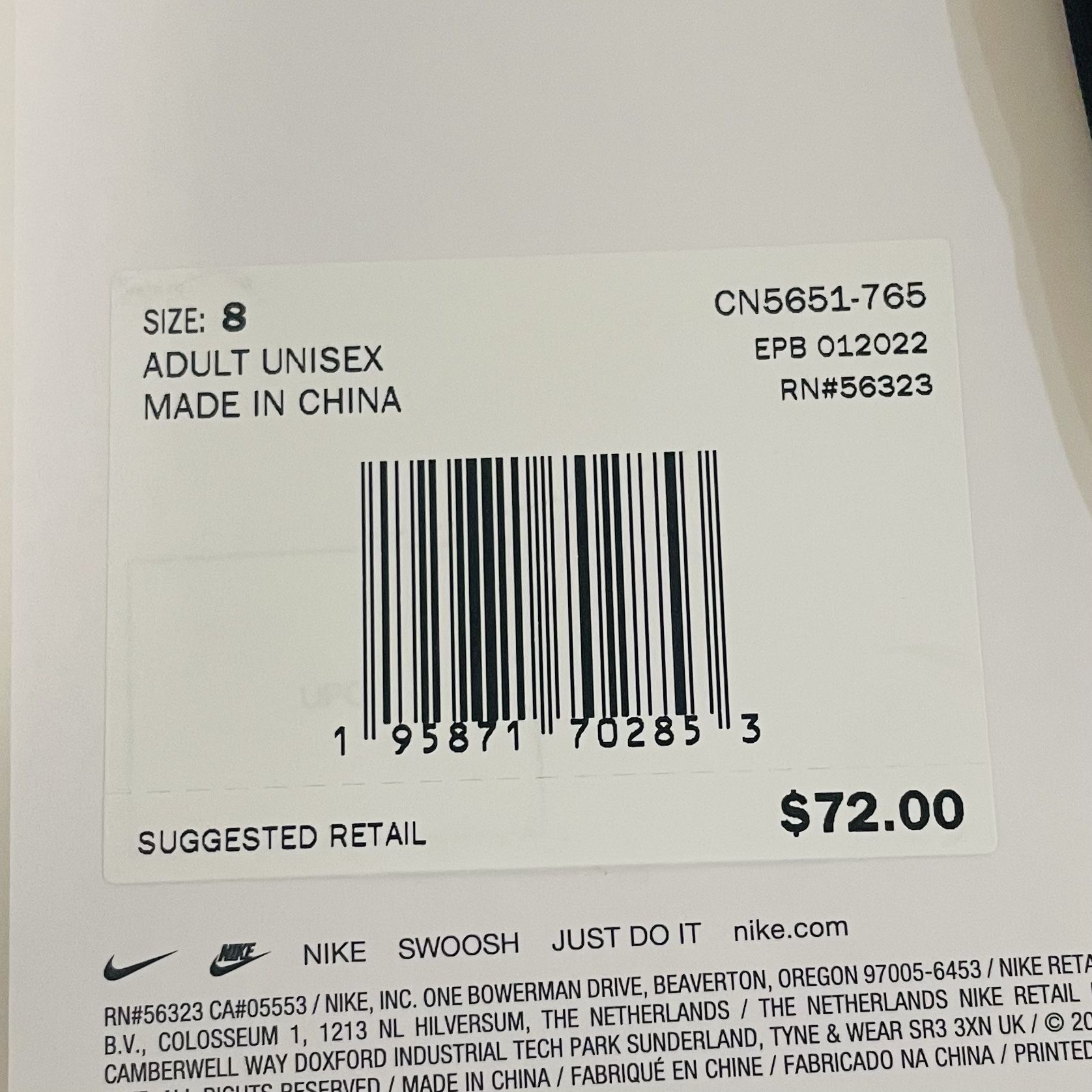 Nike GK Grip 3 ACC Goalkeeper Soccer Gloves Adult Unisex CN5651 765 Size 8 New