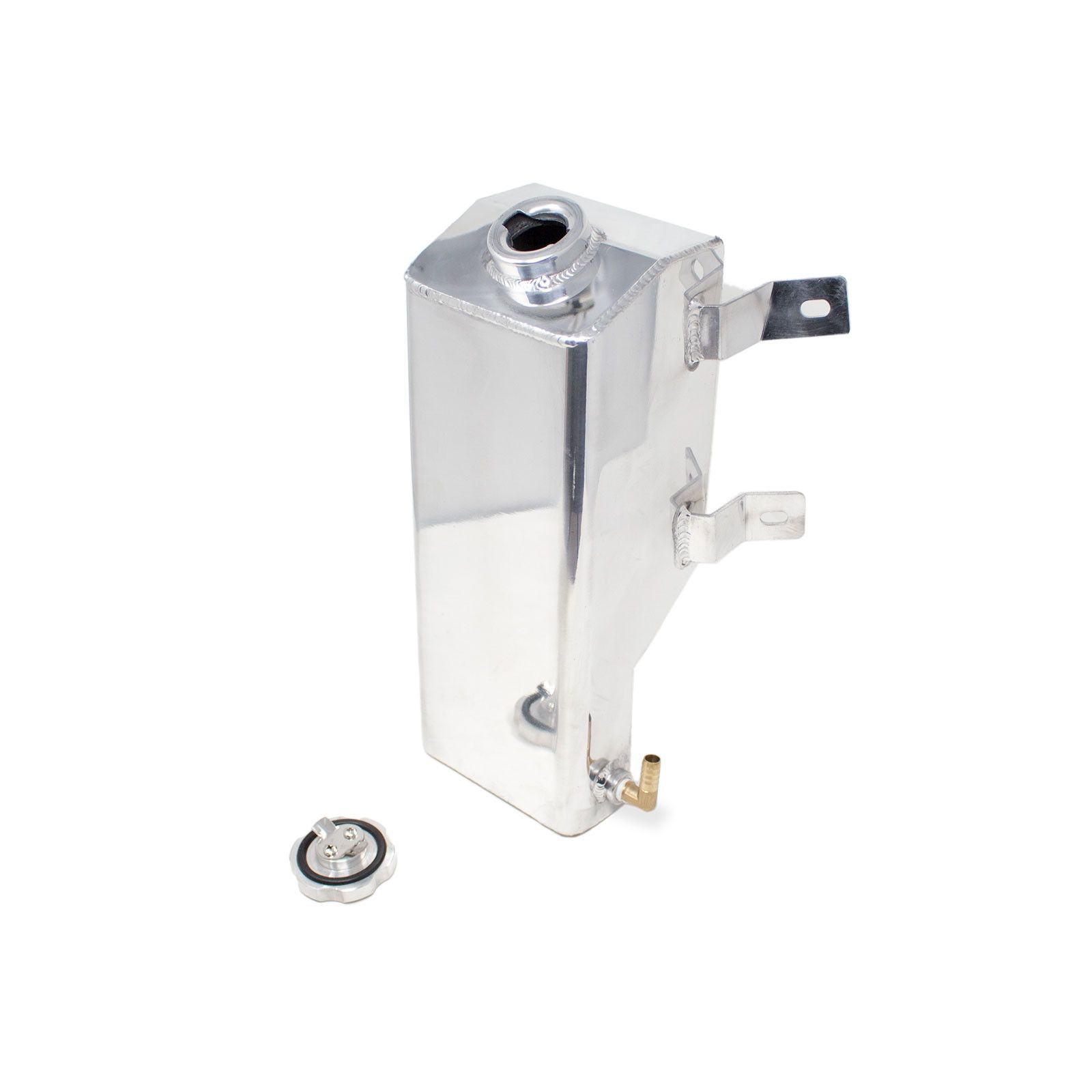 Rev9 Aluminum Coolant Expansion Overflow Tank - Jeep CJ 81-86 / Jeep Wrangler 87-95 All Models
