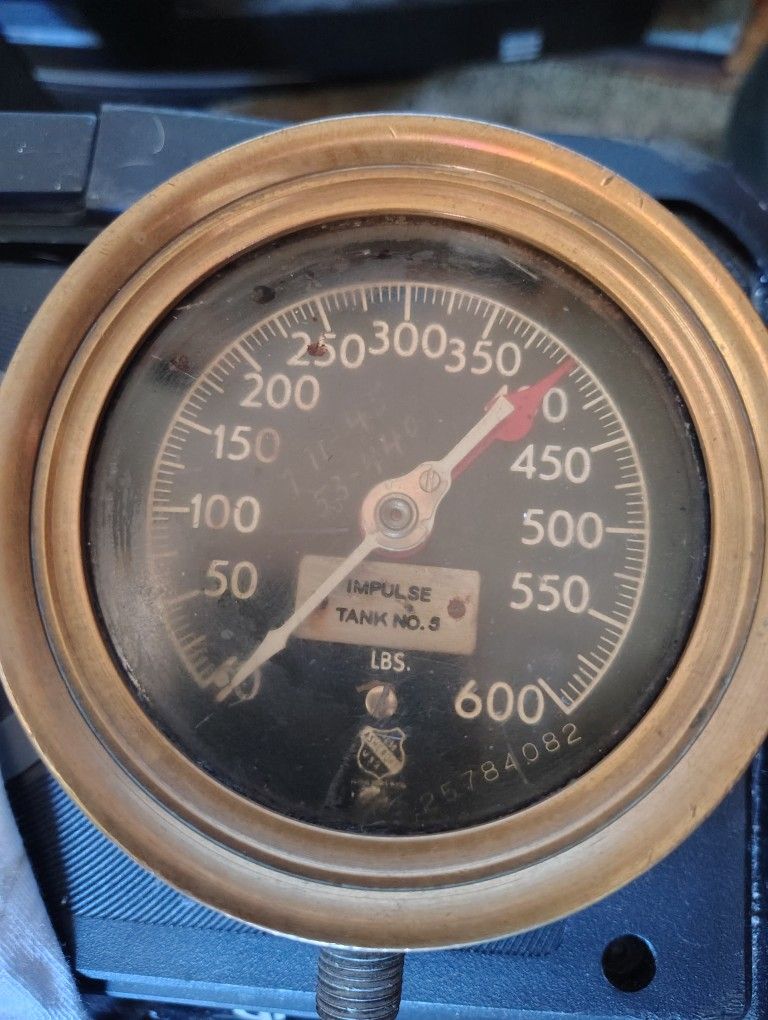 3 Vintage WWii Submarine Gauges
