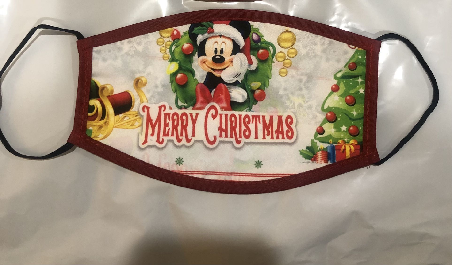Disney Mickey Mouse Christmas Face Mask