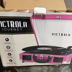 Pink vinyl player