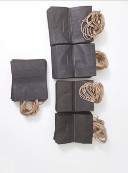117 New 8x10 Black Gift Bags with Handles – Bulk Lot