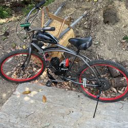 Rebuilt Gas Beach Cruiser Bike 