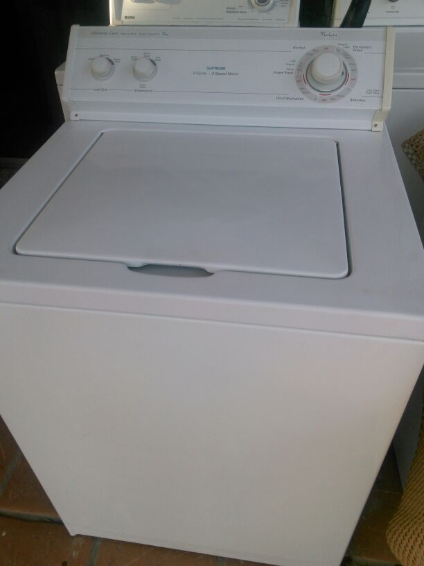 washer whirlpool Ultimate Care Heavy Duty super Capacity plus Supreme 8 Cycles 2 Speed Motor
