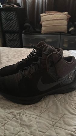 Nike High-Top Basketball Sneakers All Black