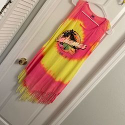Women’s Tie-Dyed Shirt/ Coverup Size Large