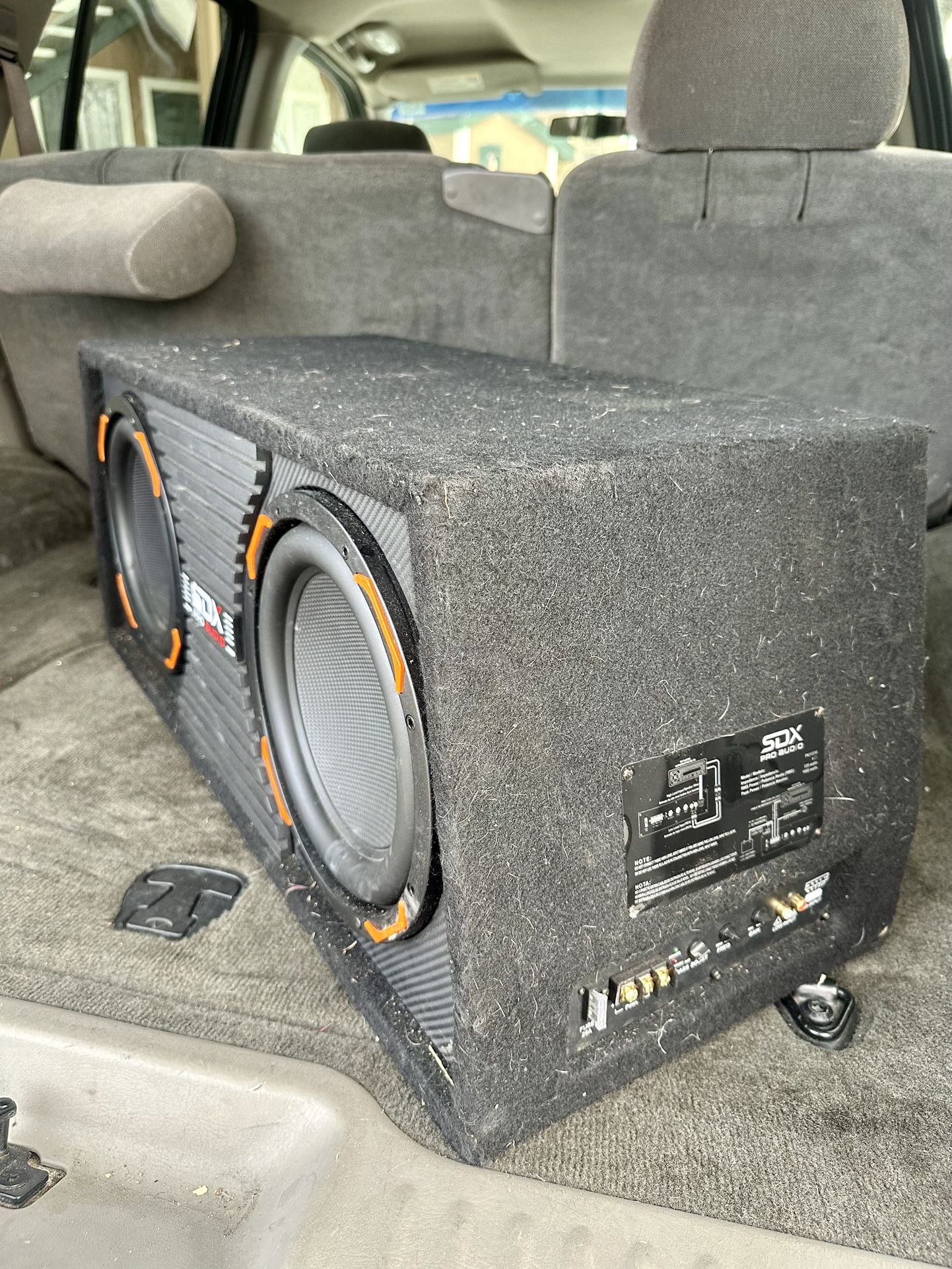 SDX Pro Audio Bass w/ Built-in Amp