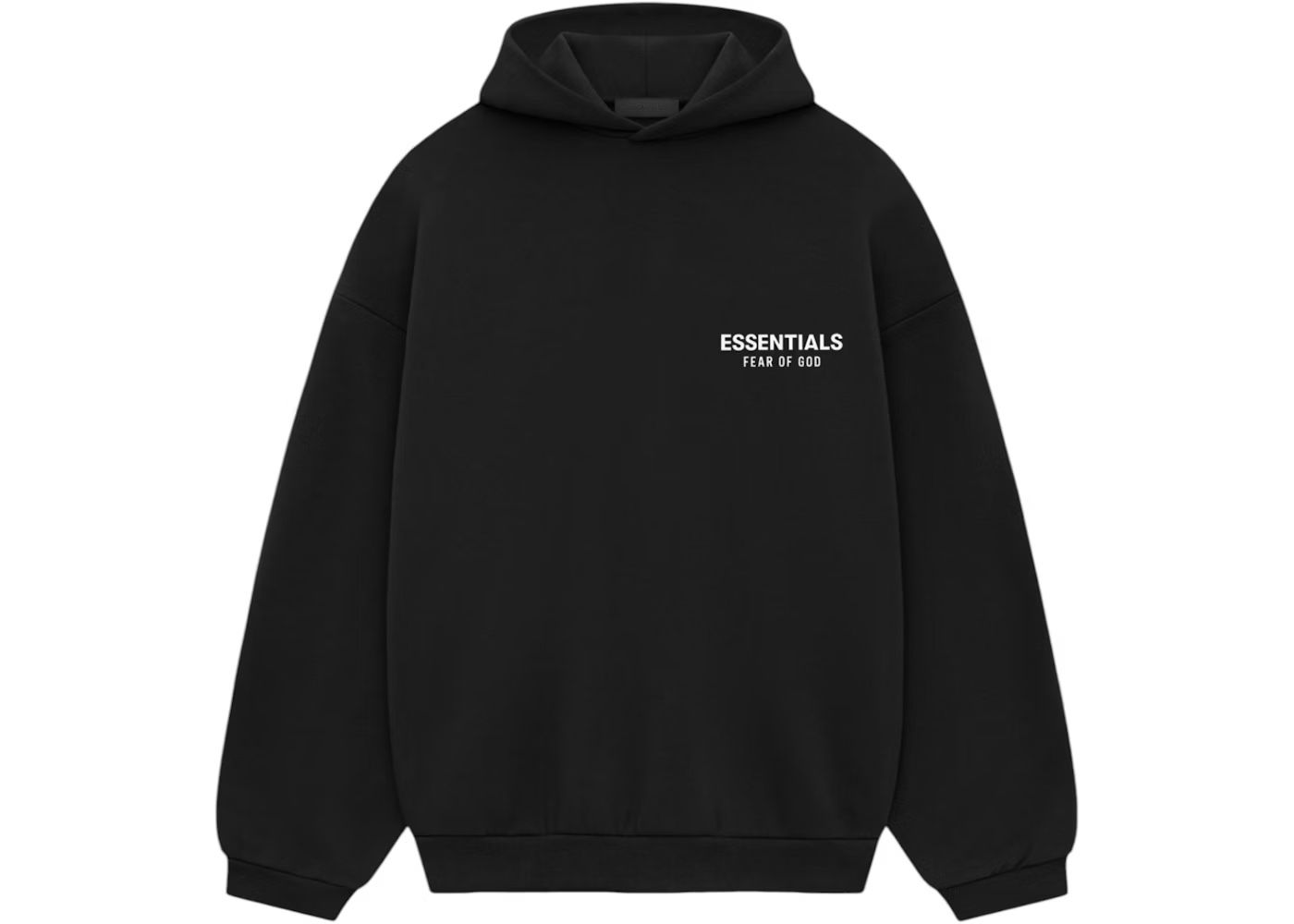 Essential Fear Of God Medium Black Hoodie