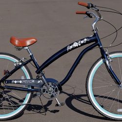 Fito Modena II Aluminum Alloy 7-speed beach cruiser bike for women – Midnight Blue