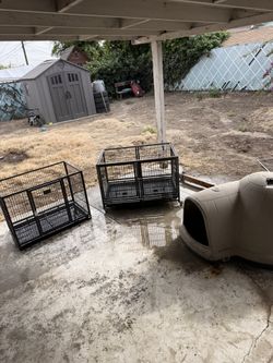 DOG HOUSE with Two Crates (Bundle)