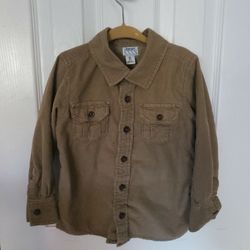Childs Brown Corduroy Shirt Sz. 4t