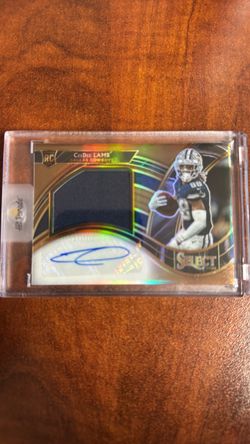 CeeDee Lamb 2020 Select RPA Orange Prizm #08/49 – Rookie Patch Auto – Cowboys