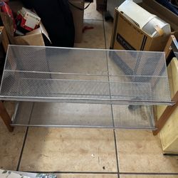 Mesh Metal Shoe Rack